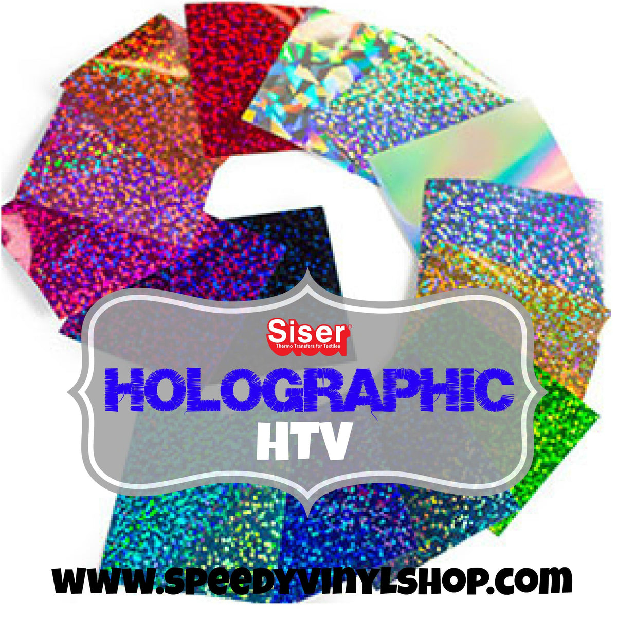 10 x 12 Siser Holographic HTV – Speedy Vinyl