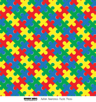 Autism Awareness Puzzle - Patterned Vinyl