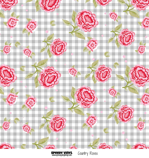 Country Roses - Patterned Vinyl