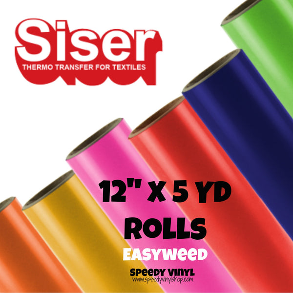 Siser EasyWeed Heat Transfer 12x5yd. Rolls Wholesale cheap bulk – Speedy  Vinyl