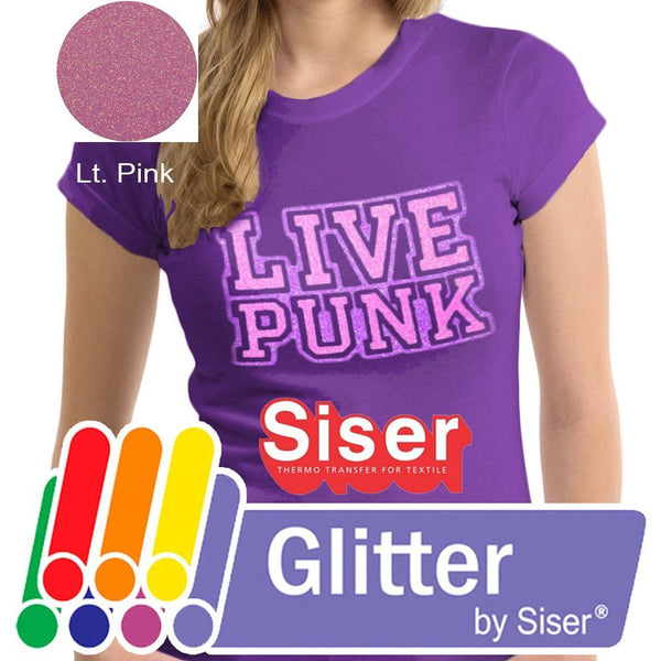 Siser Glitter Heat Transfer Vinyl - Lilac HTV