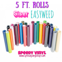 5 Ft. Rolls (12" x 5 Ft.) Siser EasyWeed HTV