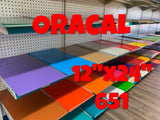 12" x 24"   Oracal 651 Permanent Adhesive Vinyl