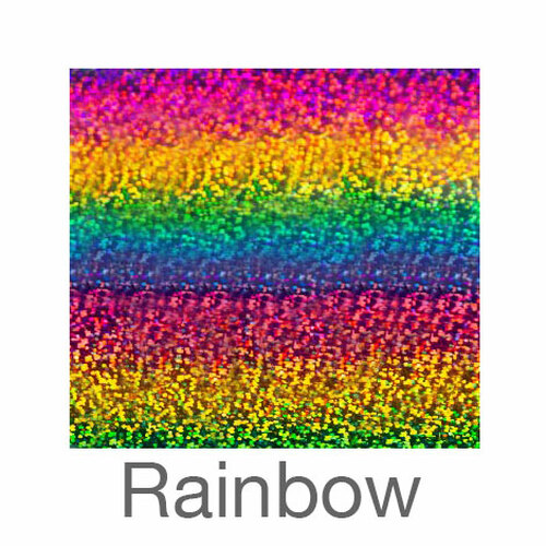 Xfx Htv 8 Pcs 12*12in Holographic Gradient Shining Rainbow Vinyl
