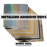 Metalized Permanent Adhesive Vinyl 12" x 12"